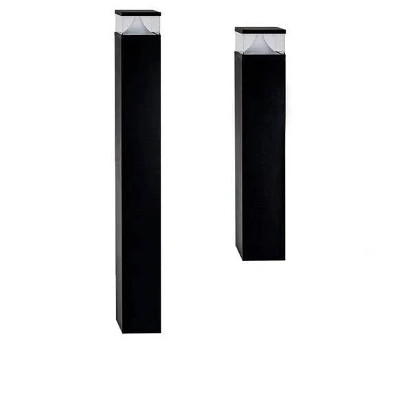 Divad LED Bollard Light Square CCT Small/Large in Black Havit Lighting - HV1628T-BLK-SQ, HV1629T-BLK-SQ