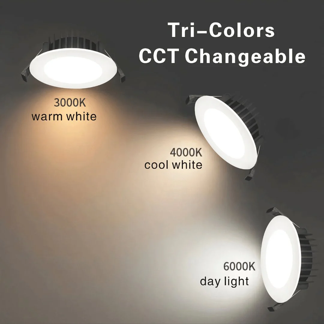DL110A 13W Tri-Colour Dimmable LED Downlight 90mm cut out - Image 3