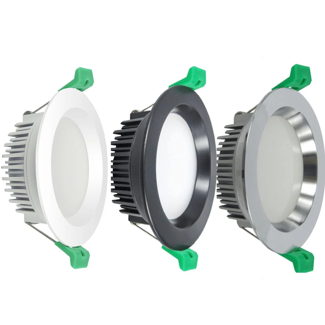 DL110C 13W Tri-Colour Dimmable Aluminium LED Downlight 90mm cut out