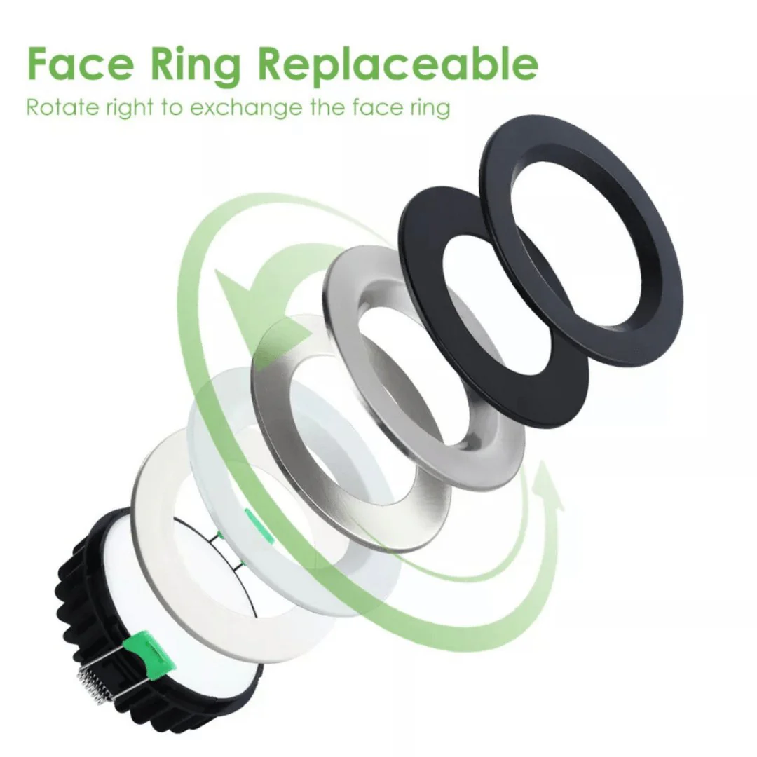 DL110C 13W Tri-Colour Dimmable Aluminium LED Downlight 90mm cut out - Image 6