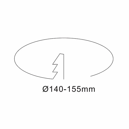DL2009 20W High Efficiency TriColour Downlight 150mm cut out - Image 4
