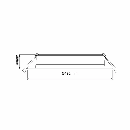 DL3009 30W High Efficiency Downlight 185mm cut out - Image 4