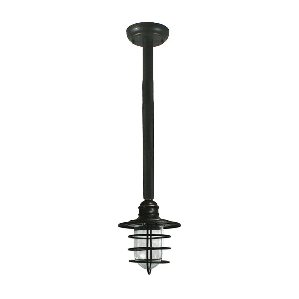 DOCKYARD Rod 1 Light Antique Bronze Pendant Light