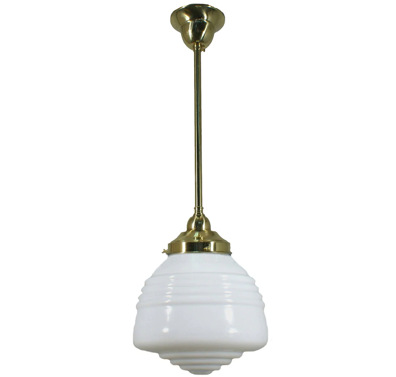 Domec 1 Light ROD Pendant Light - Black/Chrome/Polished Brass/Chrome Retro - Image 3