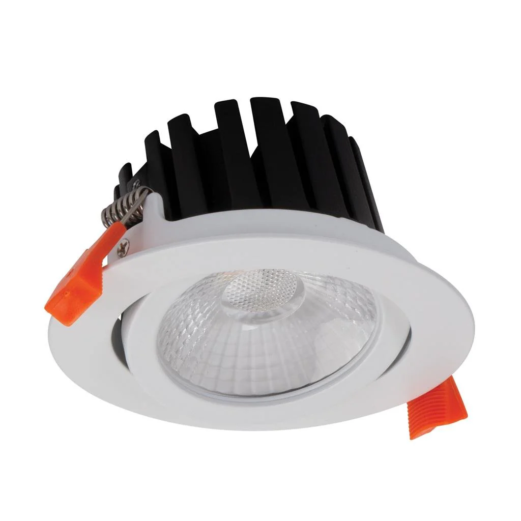 Domus Aqua-13 13W Tri-Colour Led Dimmable Deep Face Tiltable Wet Area Downlight - Black/White - Image 3
