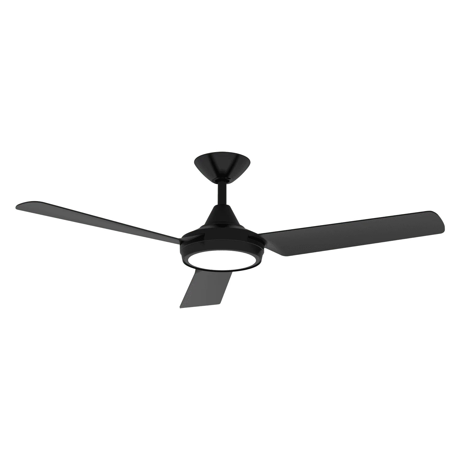 Domus Axis 48" Coastal Indoor/Outdoor Ceiling Fan with Remote & 18W Dimmable LED Light | White - Image 2