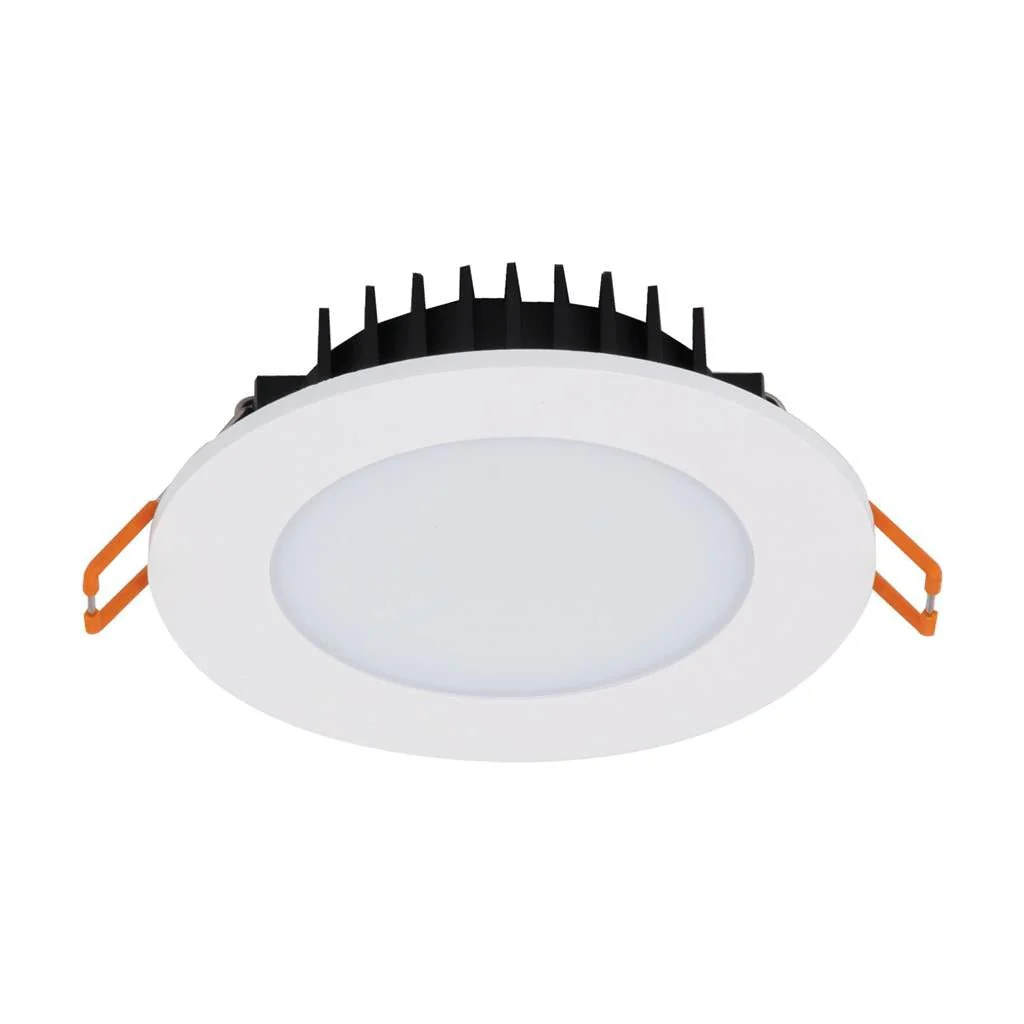 Domus Bliss-10 Round 10W Recessed Dimmable Led Tricolour IP54 Downlight - Black/White - Image 3