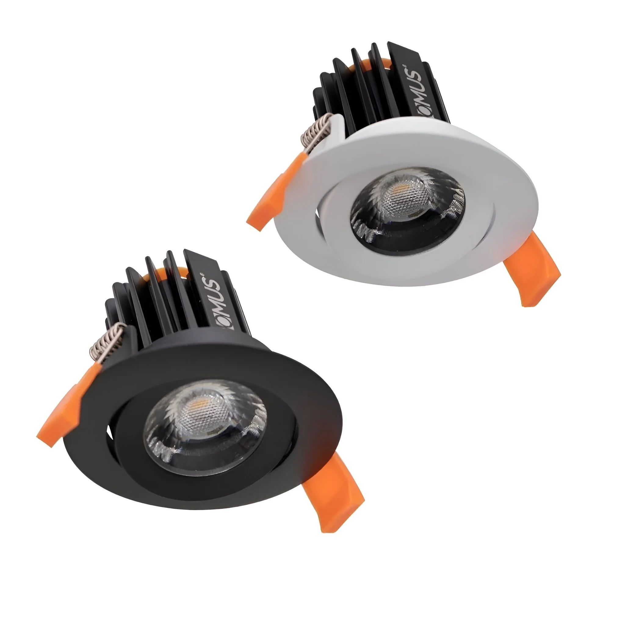 Domus Cell 9W 5CCT 60° T75 Complete Dimmable Downlight Kit - Black/White