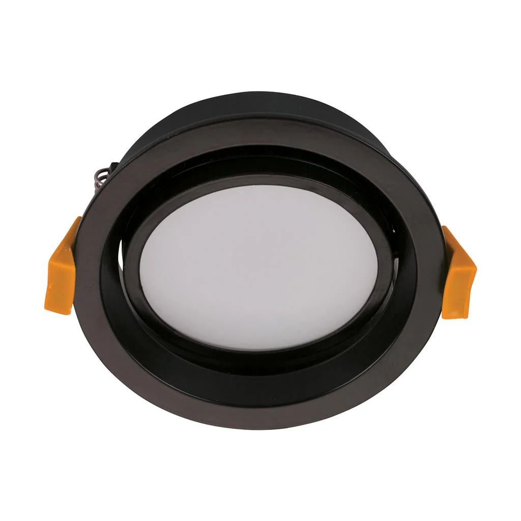 Domus DECO-13 -TRIO/DALI-Round 13W Dimmable LED Tricolour Tiltable IP44 Downlight - Black/White - Image 2