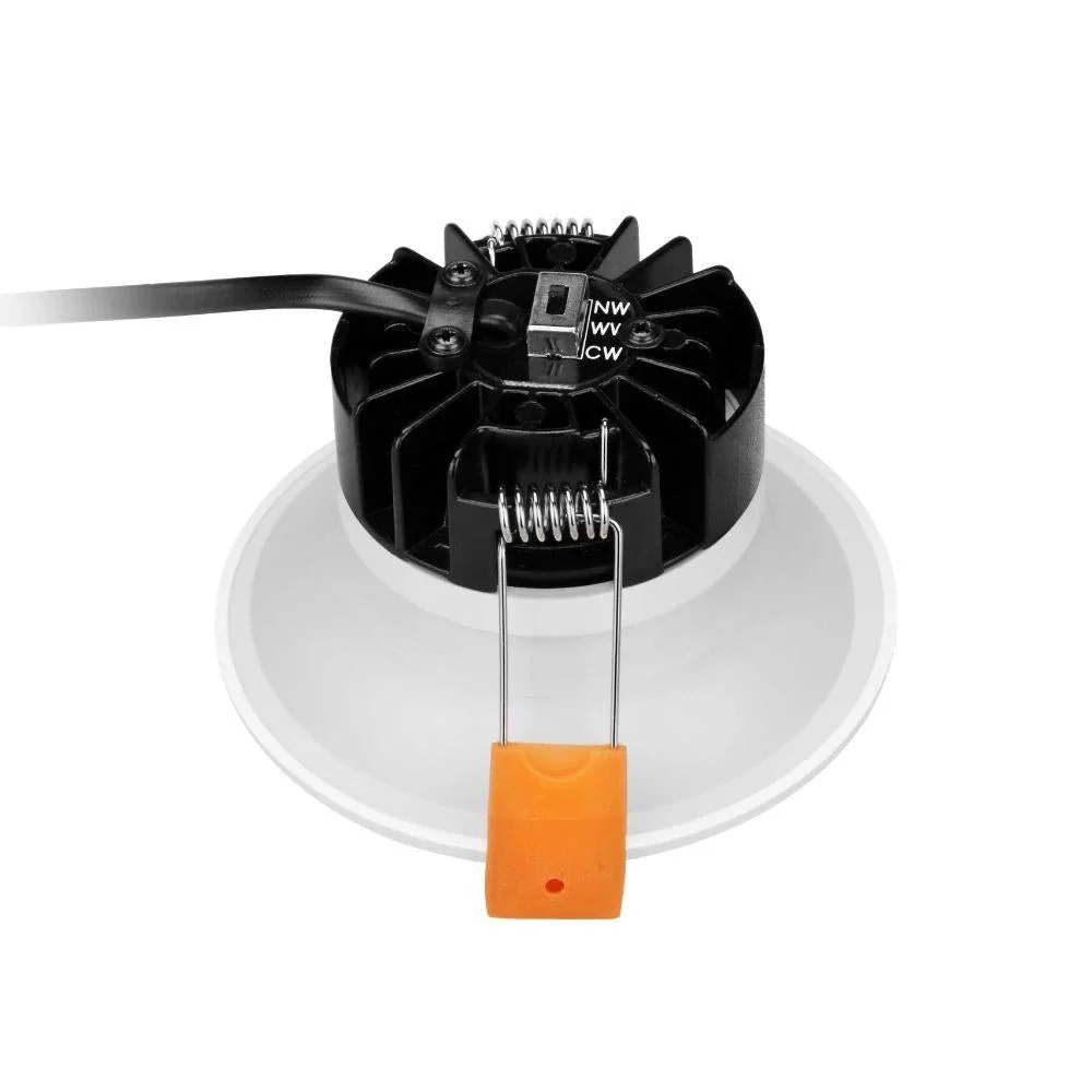 Domus DEEP-9 TRIO Round 9W Recessed Dimmable LED Tricolour IP54 Downlight - White - Image 3