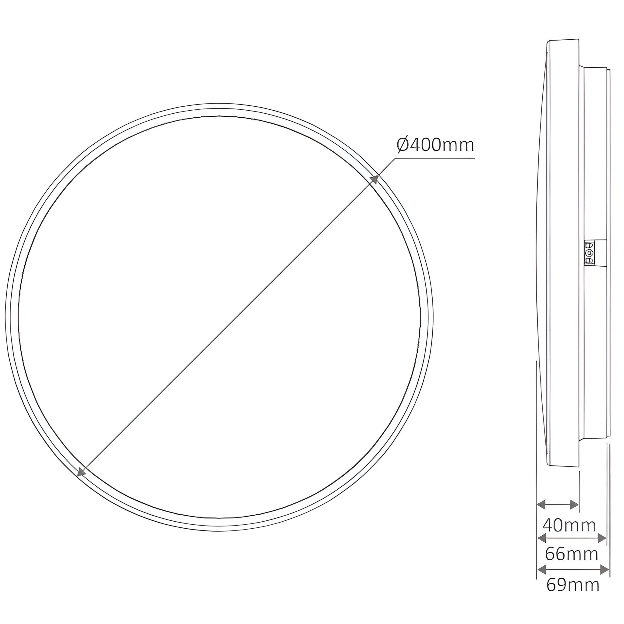 Domus EASY - 10W/18W/25W LED Tri-Colour Dimmable Round 250/300/400mm IP54 Ceiling Light - Image 7