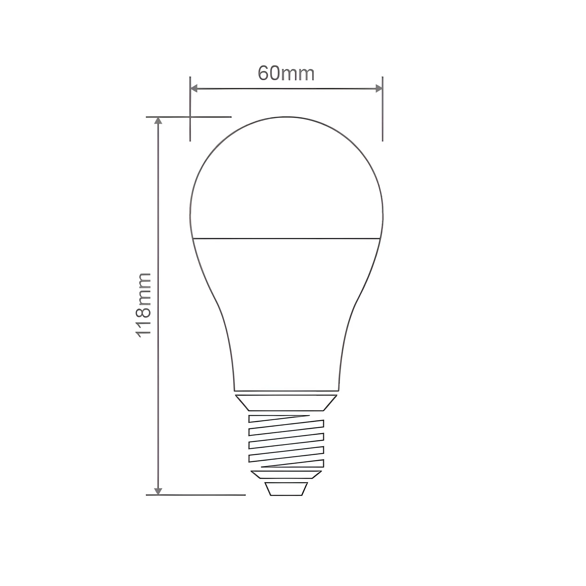 Domus GLS 8W 12V LED Frosted Lamp - E27 3000K/5000K - Image 2
