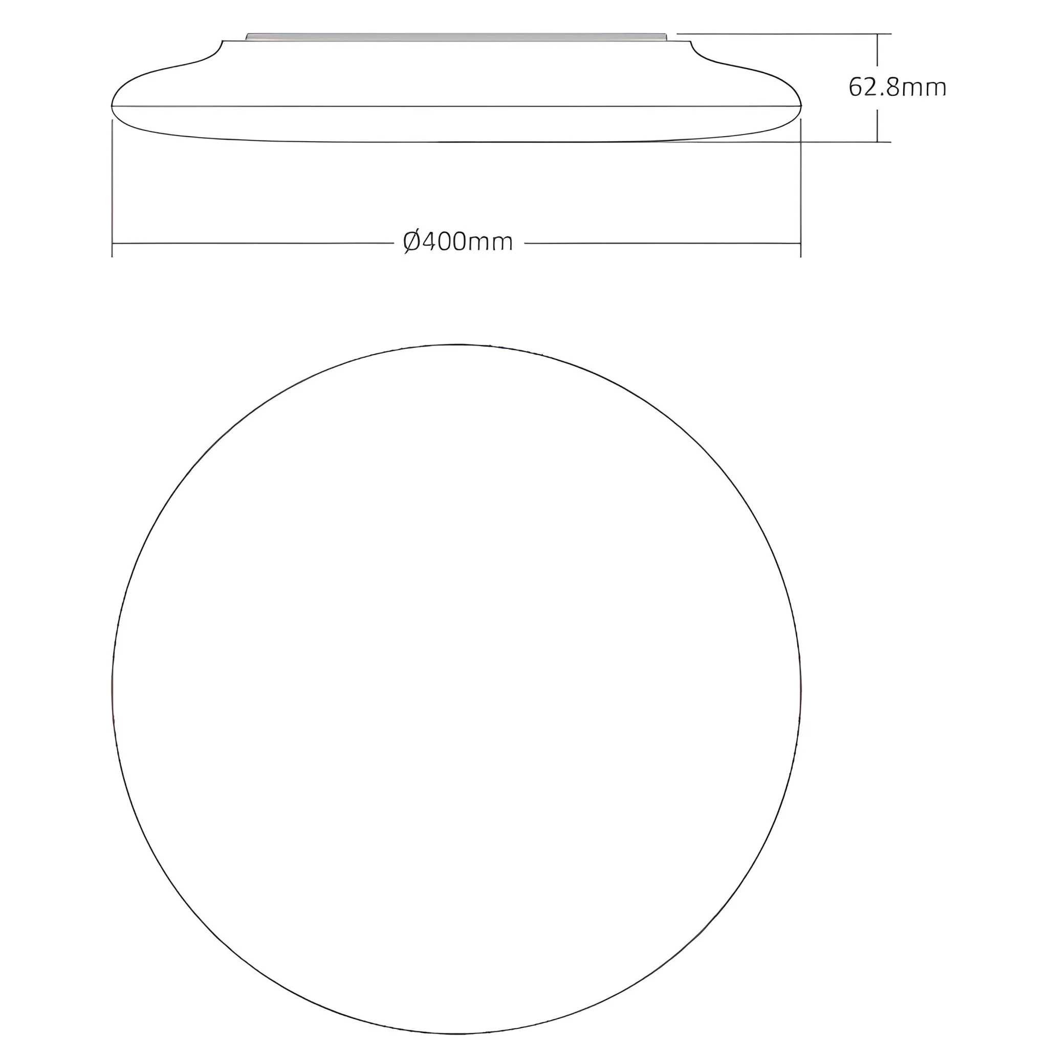 Domus MONDO - 20W/30W Round Tricolour Slimline Switchable IP44 LED Ceiling Light - Image 5