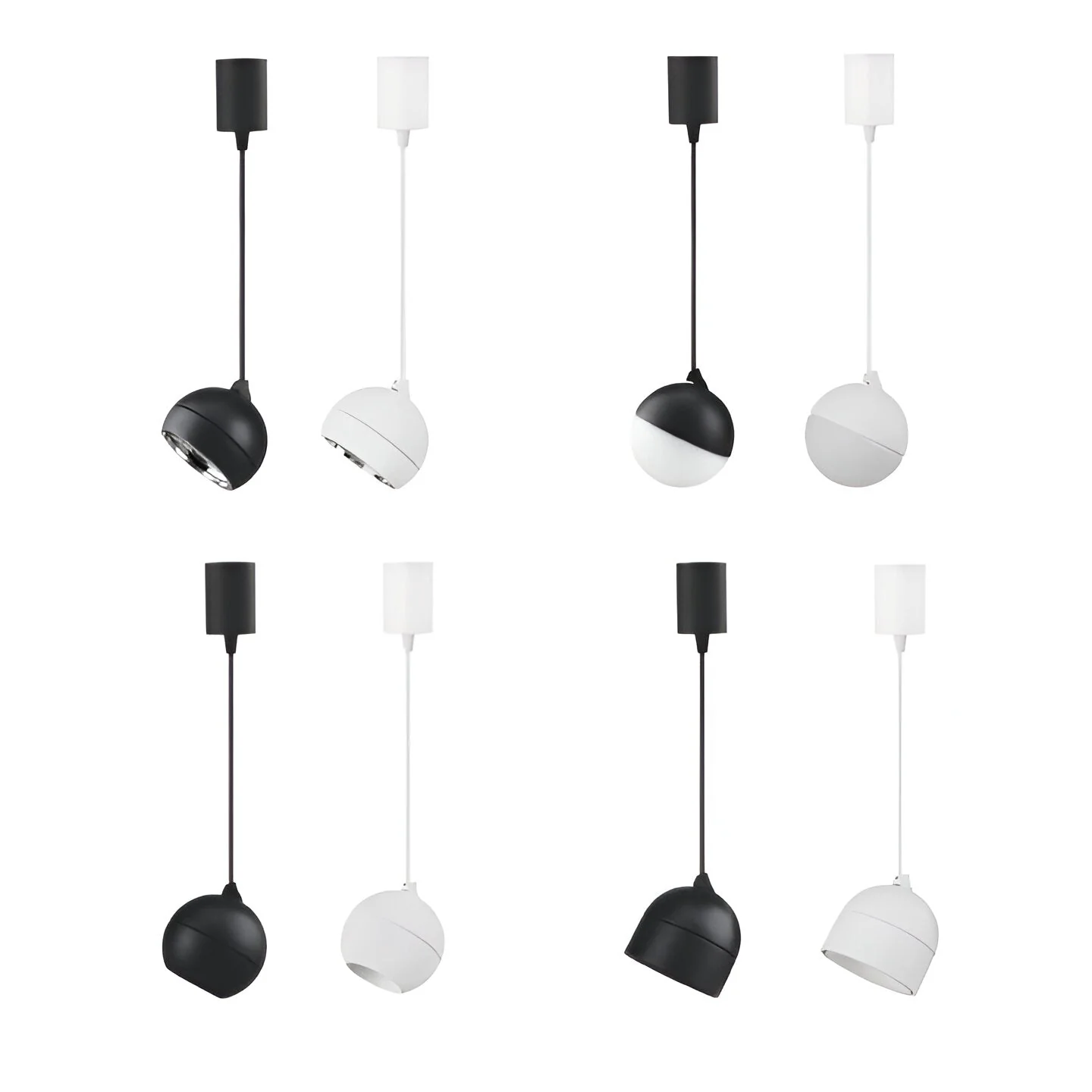 Domus MOON 6/9W 240V 1.5M TRIO LED Power/Tri-Colour Switchable Dimmable Pendant