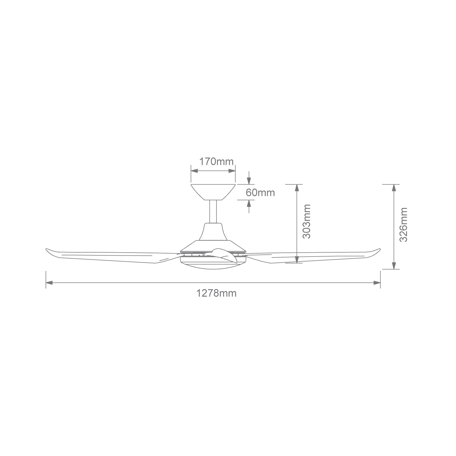 Domus Motion 52" Coastal Indoor/Outdoor Ceiling Fan with Remote & 18W Dimmable CCT LED Light | White or Black - Image 3