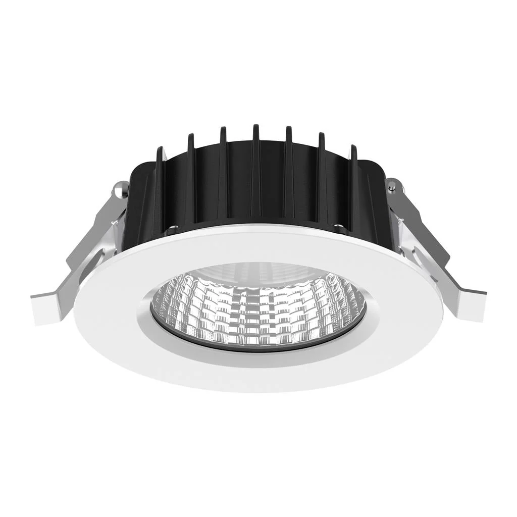 Domus NEO-PRO Round TRIO/DALI 13W, 25W, 35W Recessed Dimmable LED Tricolour IP65 Downlight - Black/White - Image 3