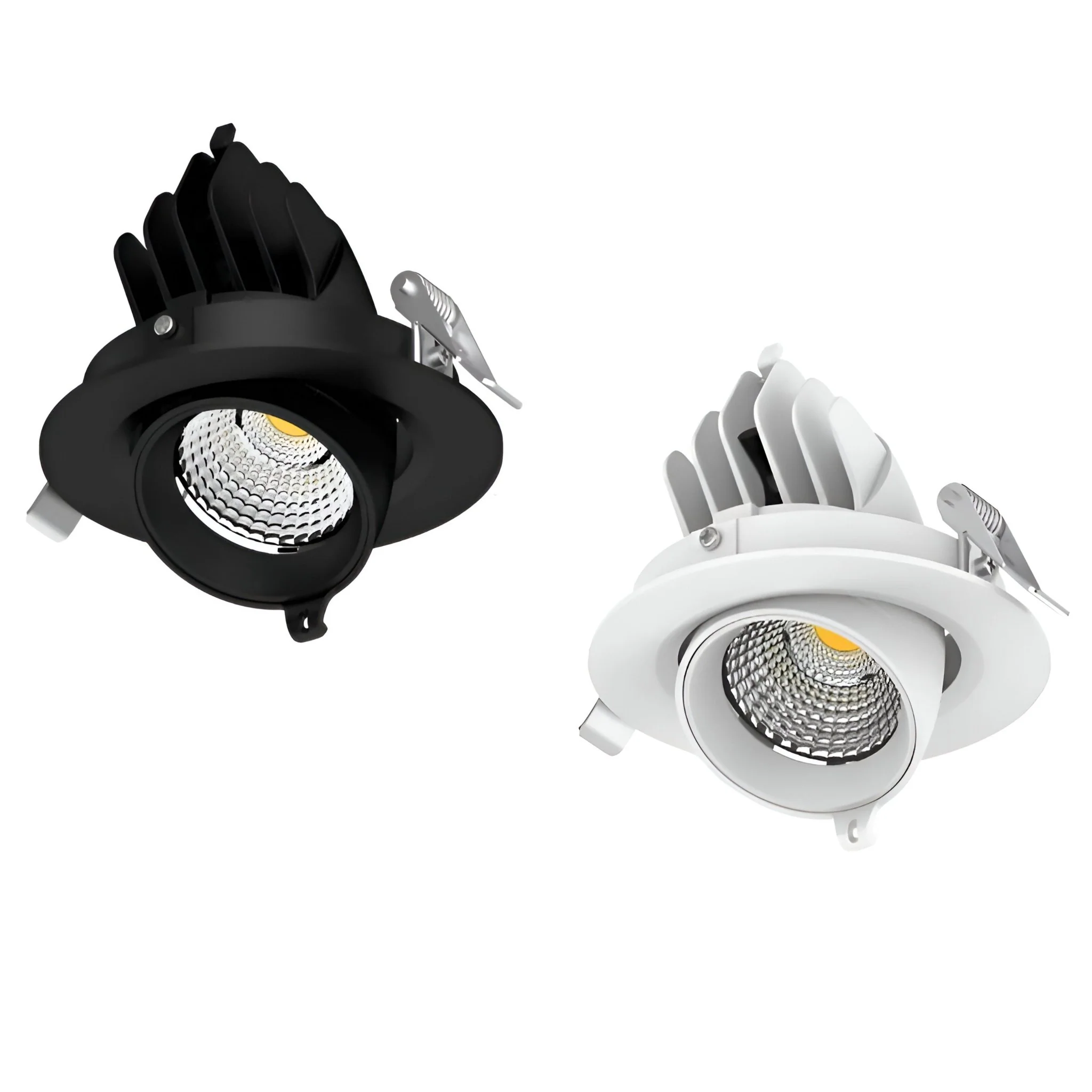 Domus SCOOP-13 Round 13W Adjustable LED Dimmable Downlight- Black/White