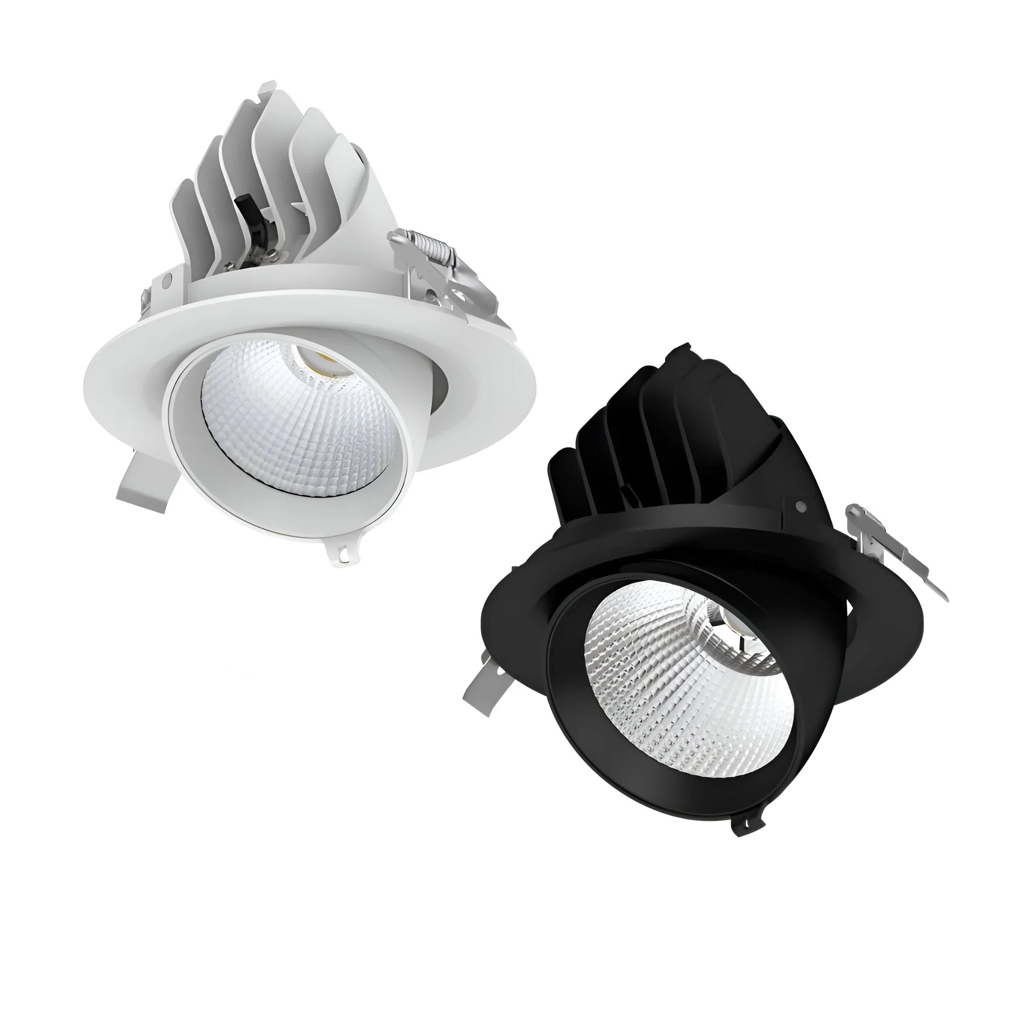 Domus SCOOP-25 Round 25W Adjustable LED Dimmable Downlight - Black/White