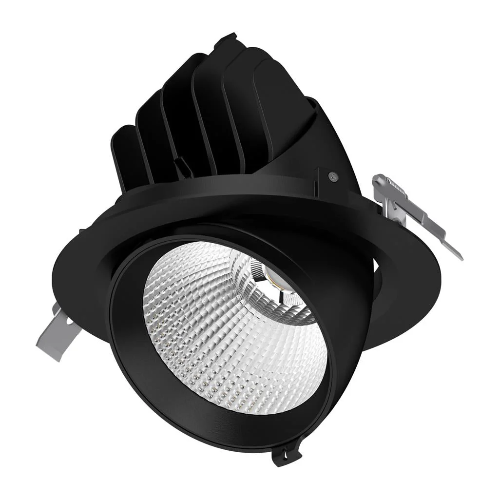 Domus SCOOP-25 Round 25W Adjustable LED Dimmable Downlight - Black/White - Image 2