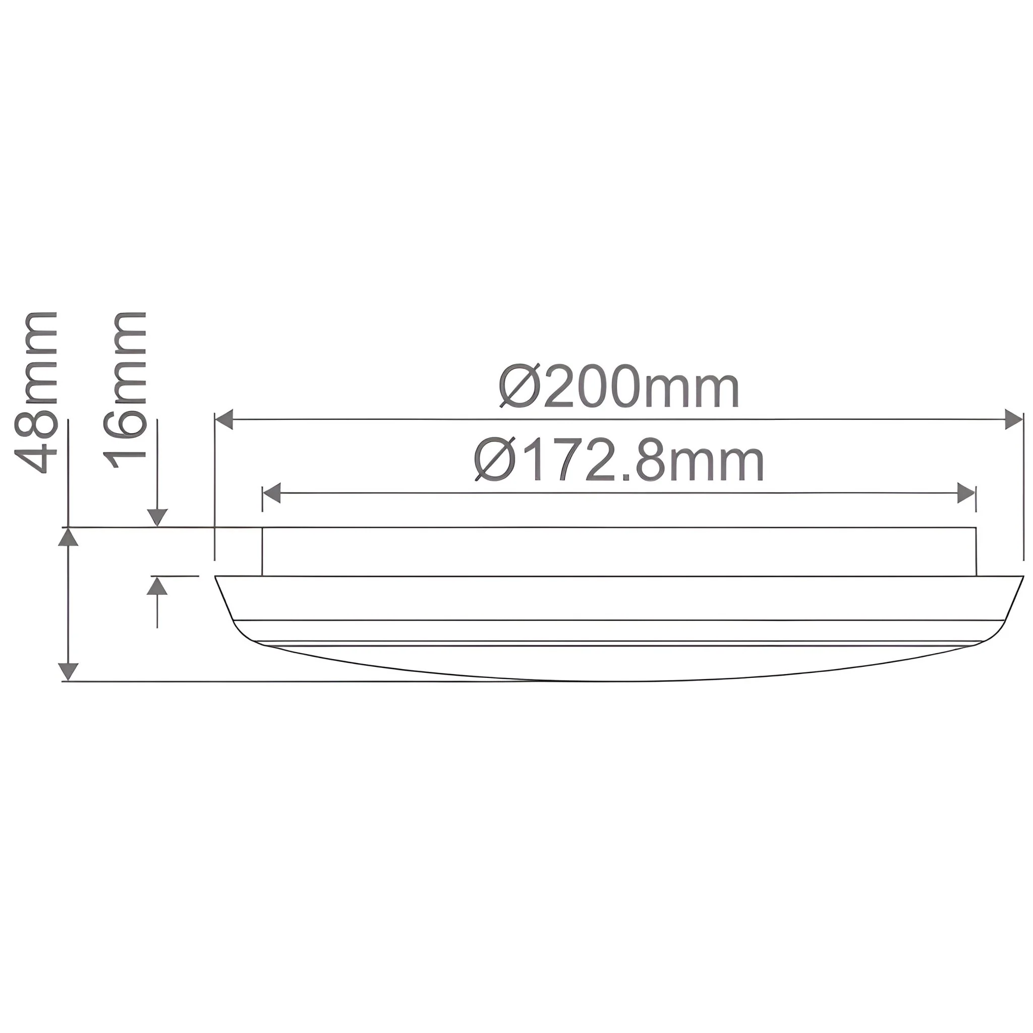 Domus SOLAR - 15W/25W/35W Round Tricolour Slimline Switchable IP44 LED Ceiling Light - Image 3