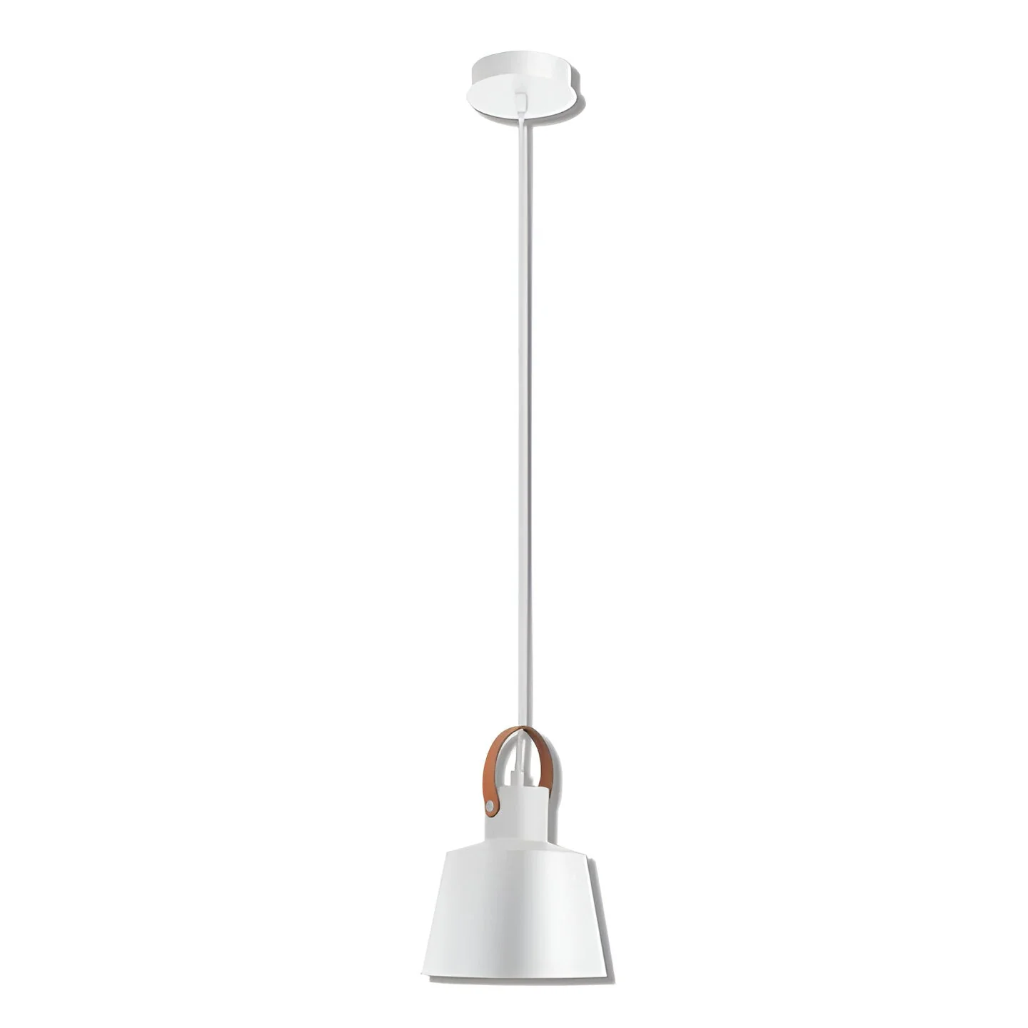 Domus STRAP-PDT Pendant Light 1 X E27 240V - Matt Black or Matt White - Image 3