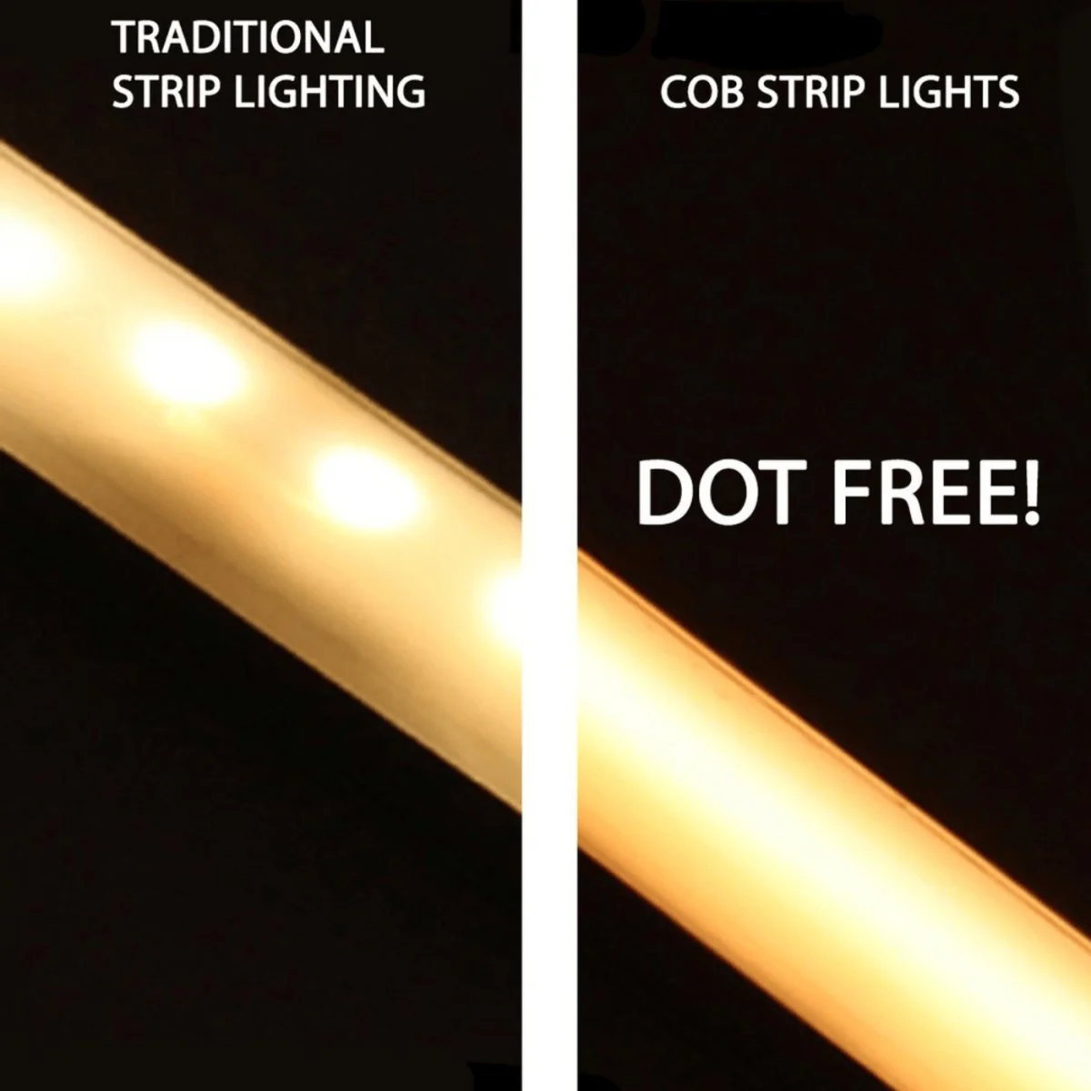 12mm | 24W/m DTW 2700K - 6500K | IP20 | COB Dot Free LED Strip Light - Image 4