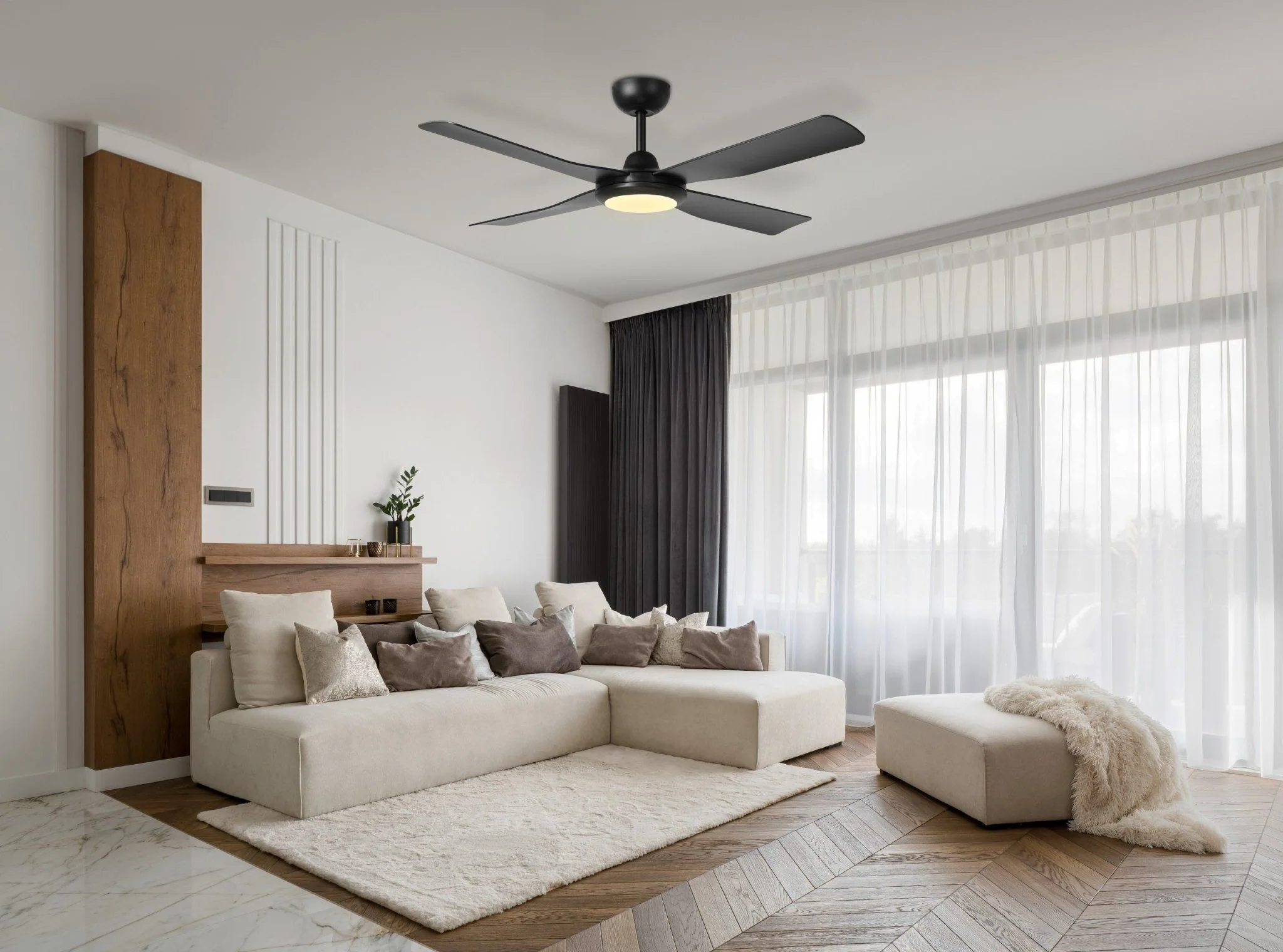 Eglo Aloha Smart DC Ceiling Fan White or Black | 48" or 52" | With light or Without light - Image 12