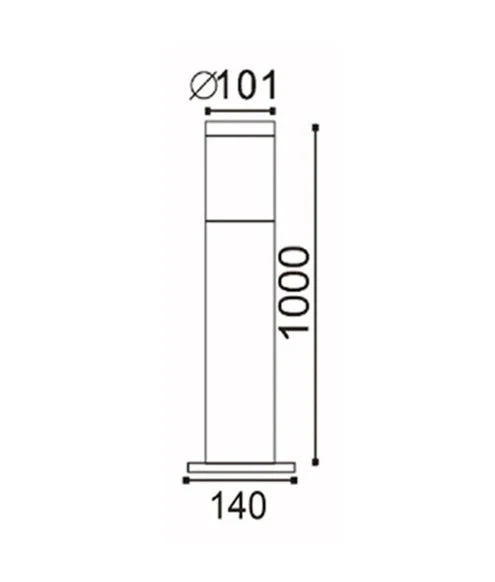 ELANORA: E27 Surface Mounted Stainless Steel Bollard Lights IP44 - Image 4