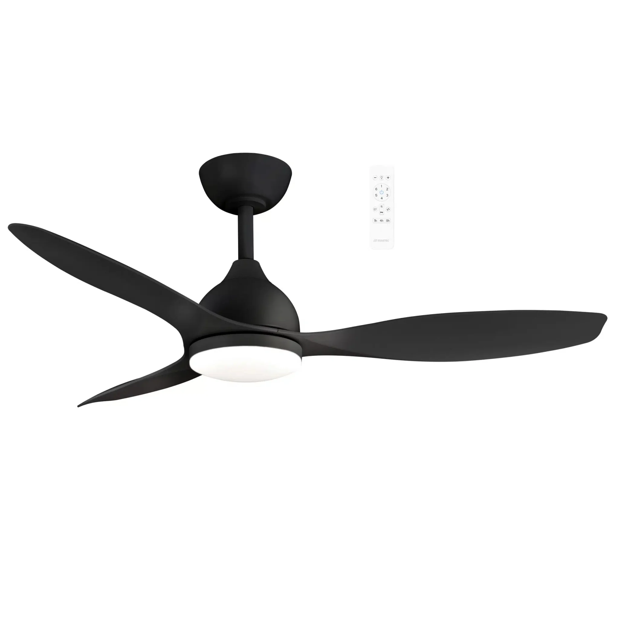 Elite DC 48″ & 52″ Smart Ceiling Fan With WIFI Remote Control + LED light - White, Black or Walnut