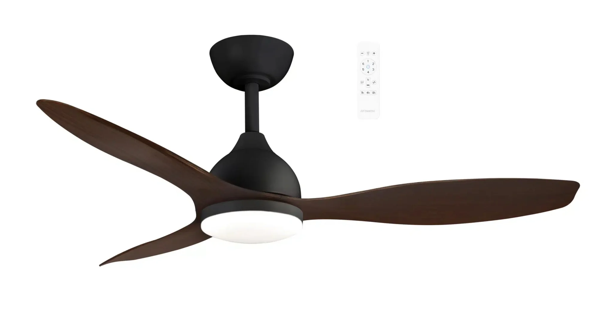 Elite DC 48″ & 52″ Smart Ceiling Fan With WIFI Remote Control + LED light - White, Black or Walnut - Image 2