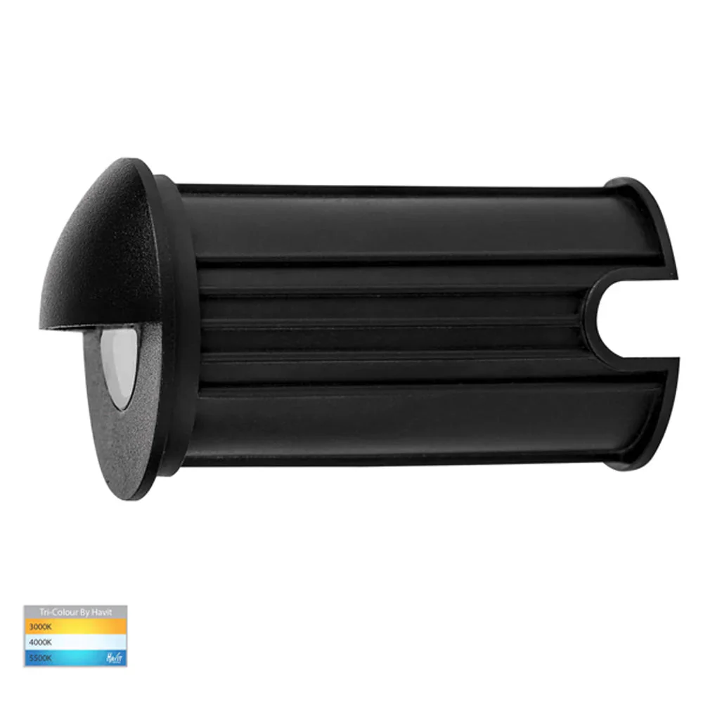 Elite Mini LED Step Light with Eyelid CCT 3w in Black/Silver Havit Lighting - HV2883T - Image 3