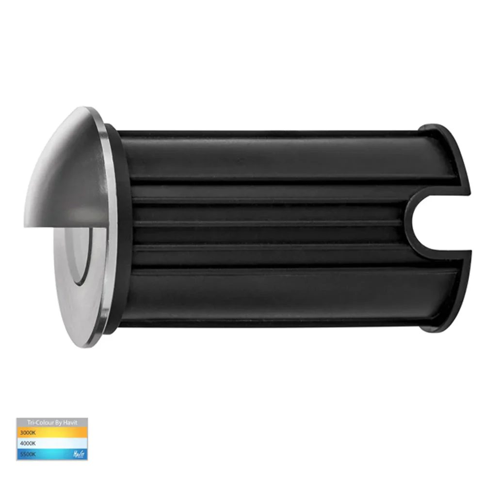 Elite Mini LED Step Light with Eyelid CCT 3w in Black/Silver Havit Lighting - HV2883T - Image 5