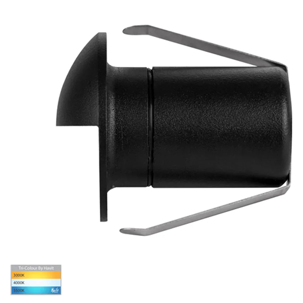 Elite Mini LED Step Light with Eyelid CCT 5w in Black/Silver Havit Lighting - HV2884T - Image 4