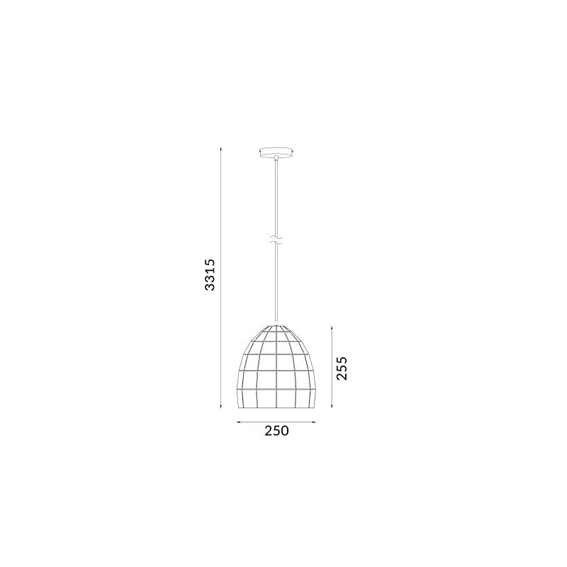 Ellipse Shape Pendant - Armis 4-5-6 Matt White, Champagne Gold or Coffee - Image 4