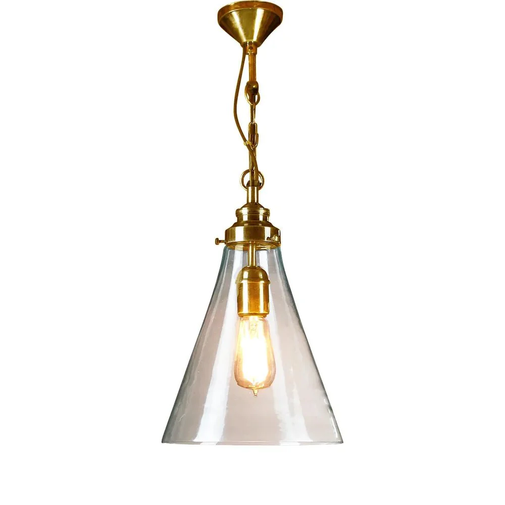 Emac Lawton GADSDEN CEILING PENDANT SMALL BRASS