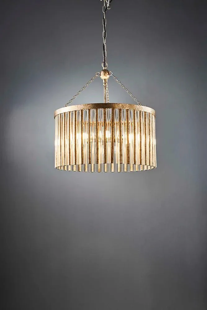 Emac Lawton MIDTOWN CHANDELIER ANTIQUE SILVER - Image 2