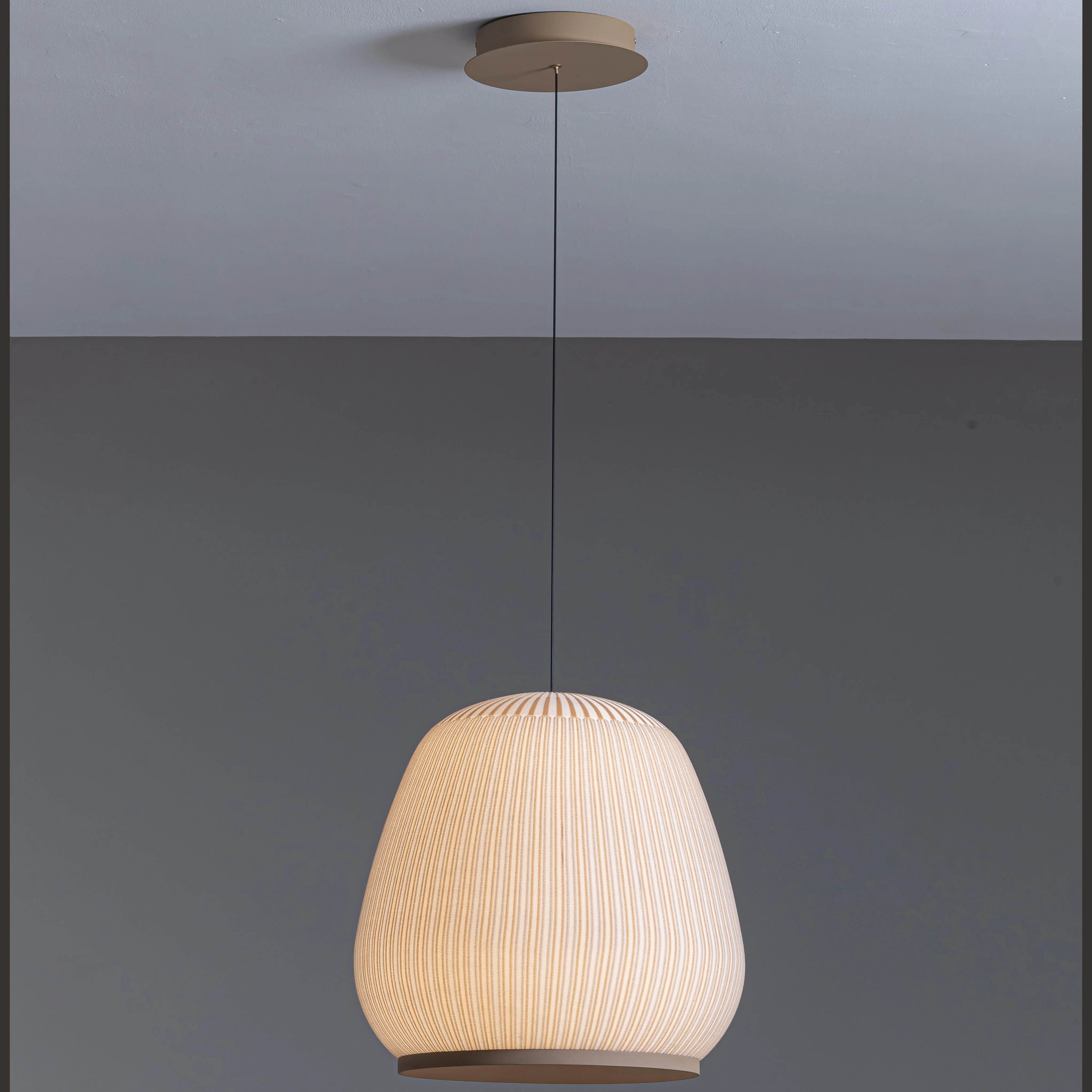 Emmeline Hand Knit Pendant Light Sand Yellow - Image 6