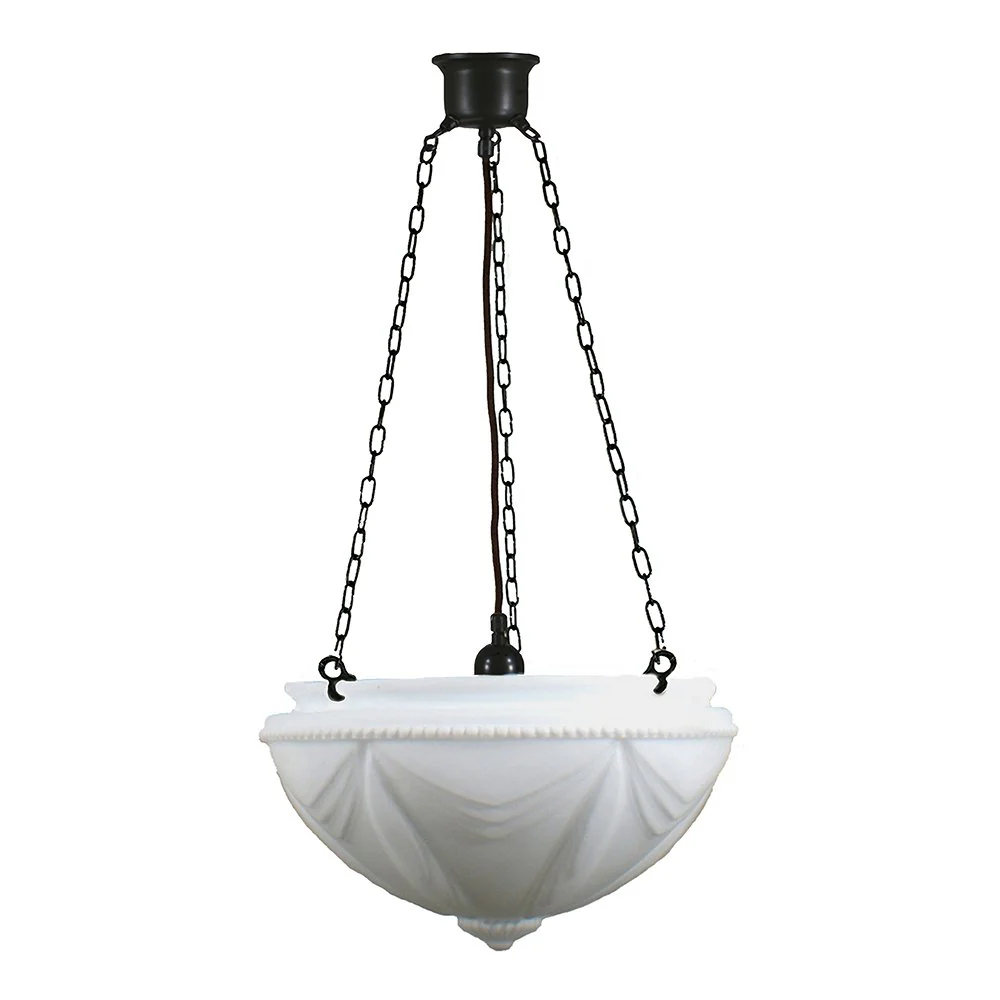EMPIRE 14" 1 Light CHAIN Pendant Light - Black/Chrome/Polished Brass