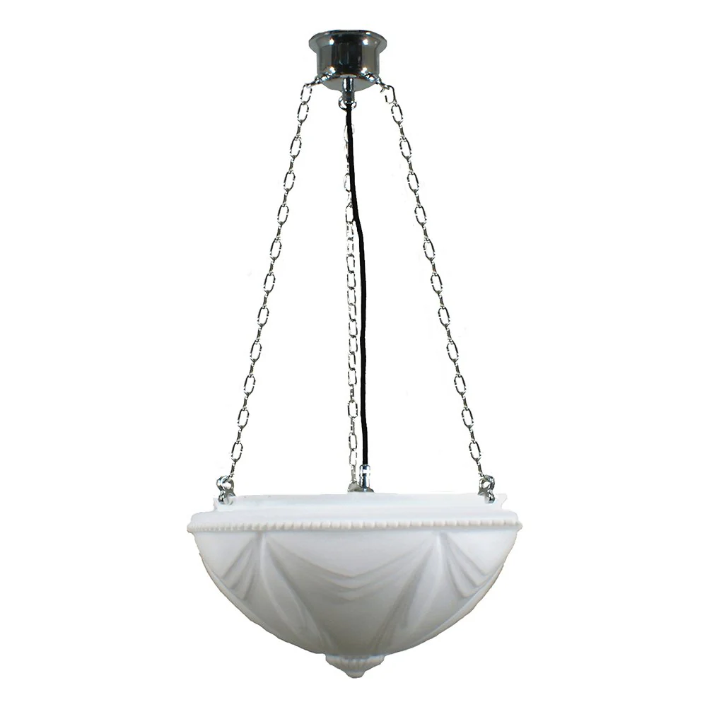 EMPIRE 14" 1 Light CHAIN Pendant Light - Black/Chrome/Polished Brass - Image 2