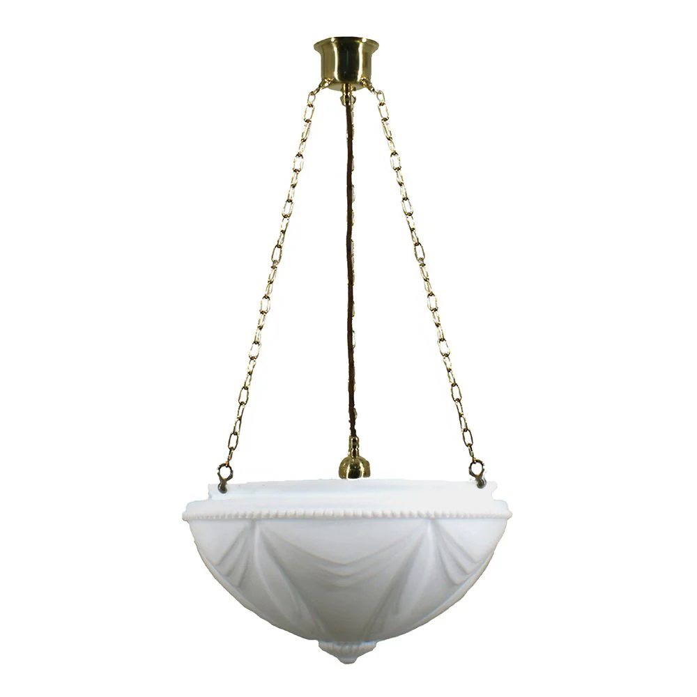 EMPIRE 14" 1 Light CHAIN Pendant Light - Black/Chrome/Polished Brass - Image 3