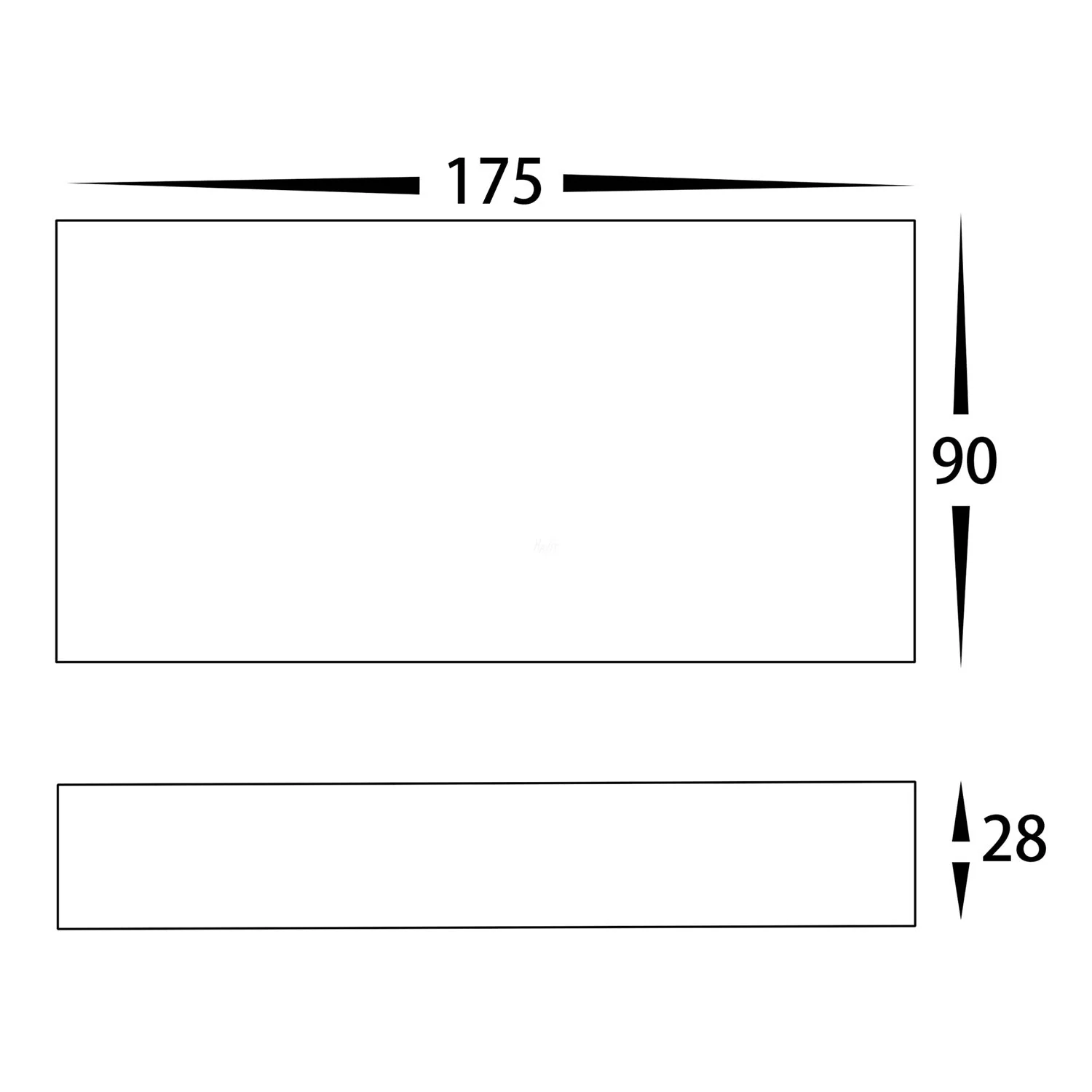 Essil Up & Down LED Wall Light TRI Colour in Black/White Havit Lighting - HV3648T - Image 9
