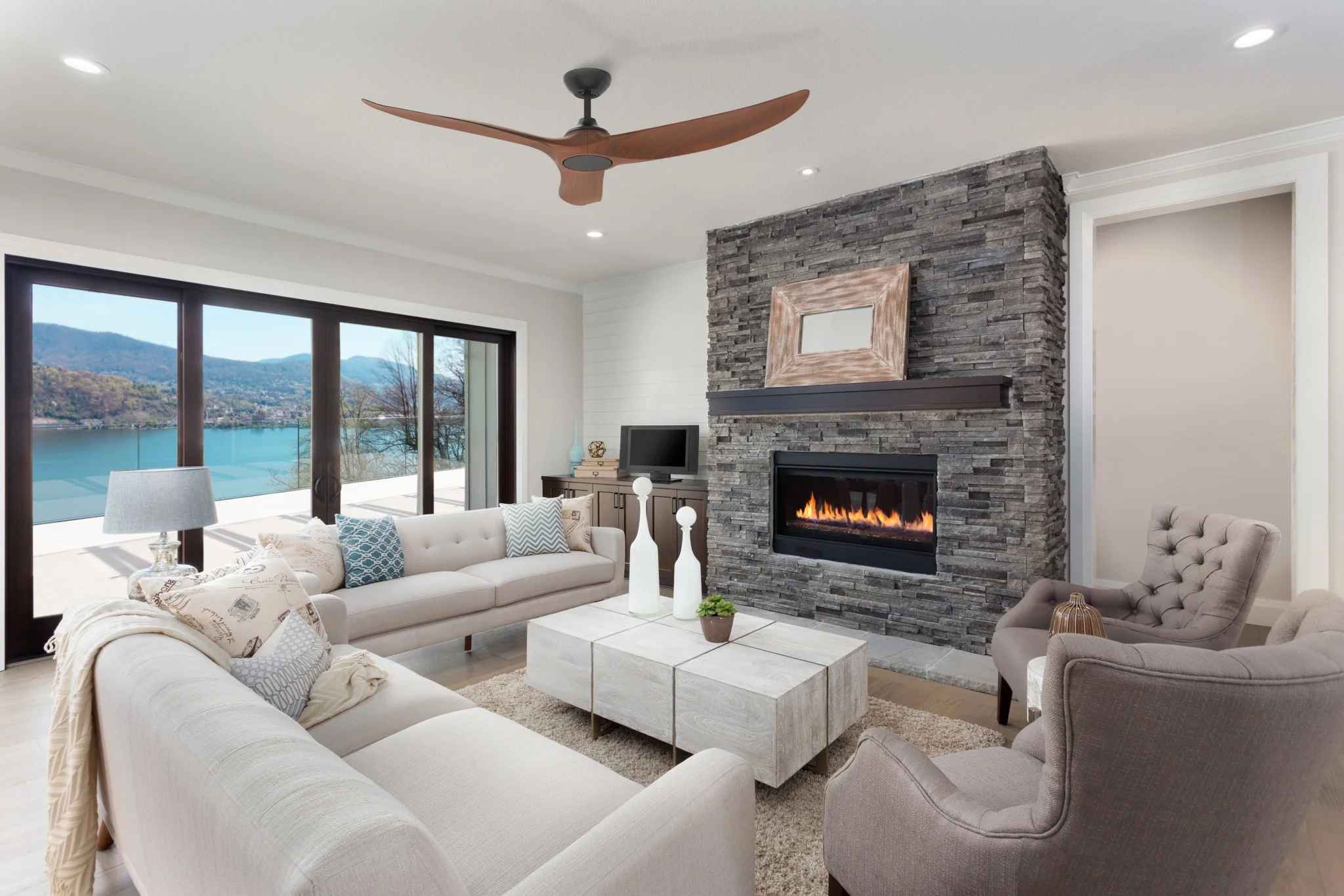 Evolve DC Ceiling Fan by Hunter Pacific – White, Black or Koa Blades 52" - Image 11