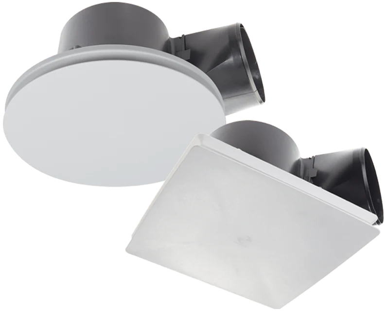 Fantech Rapid Response 250 - Ceiling Exhaust Fan with Grille IPX4 - Round or Square