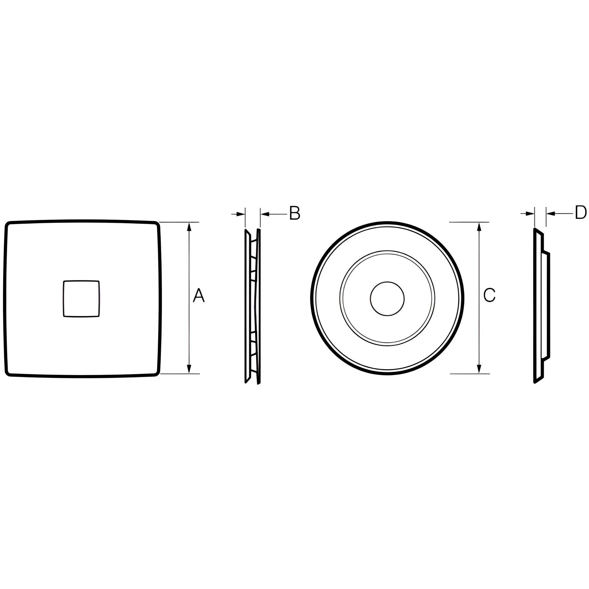 Fantech RAPID - Round/Square Response Grilles with Led - Only Accessory - Image 8