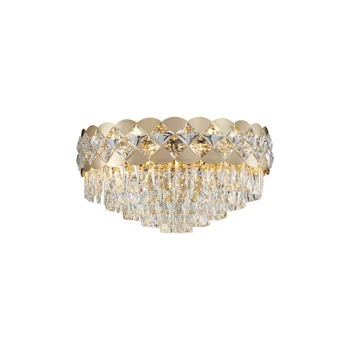 Faye Crystal Close to Ceiling Light 500C or 600C | Lighting Creations