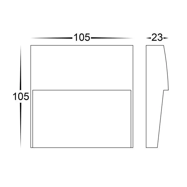 Fino Square Outdoor LED Step Light CCT 3w in Black/White Havit Lighting - HV3268T-SQ - Image 10