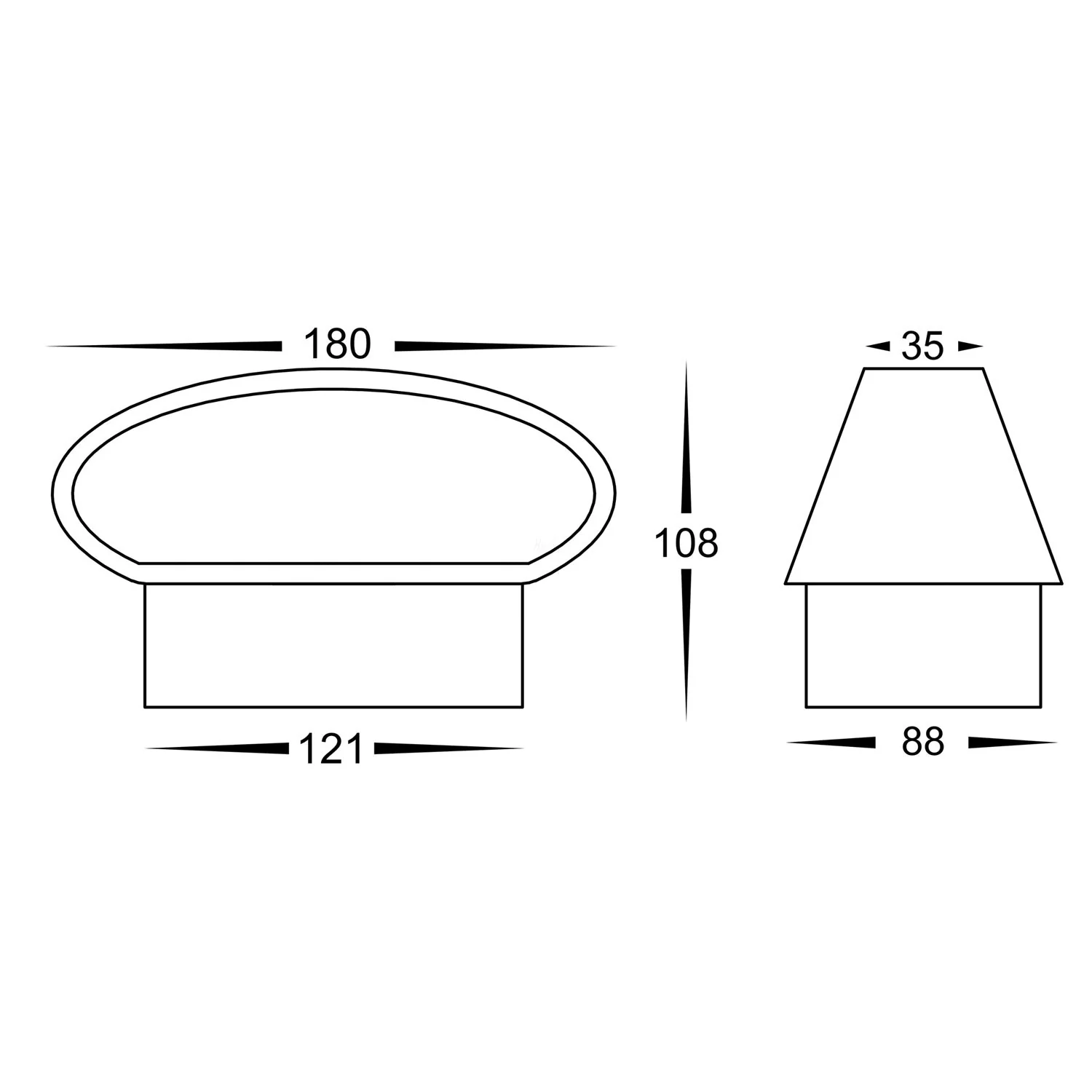 Luxe Up & Down LED Wall Light TRI Colour 9w in Black/White Havit Lighting - HV3661T - Image 9