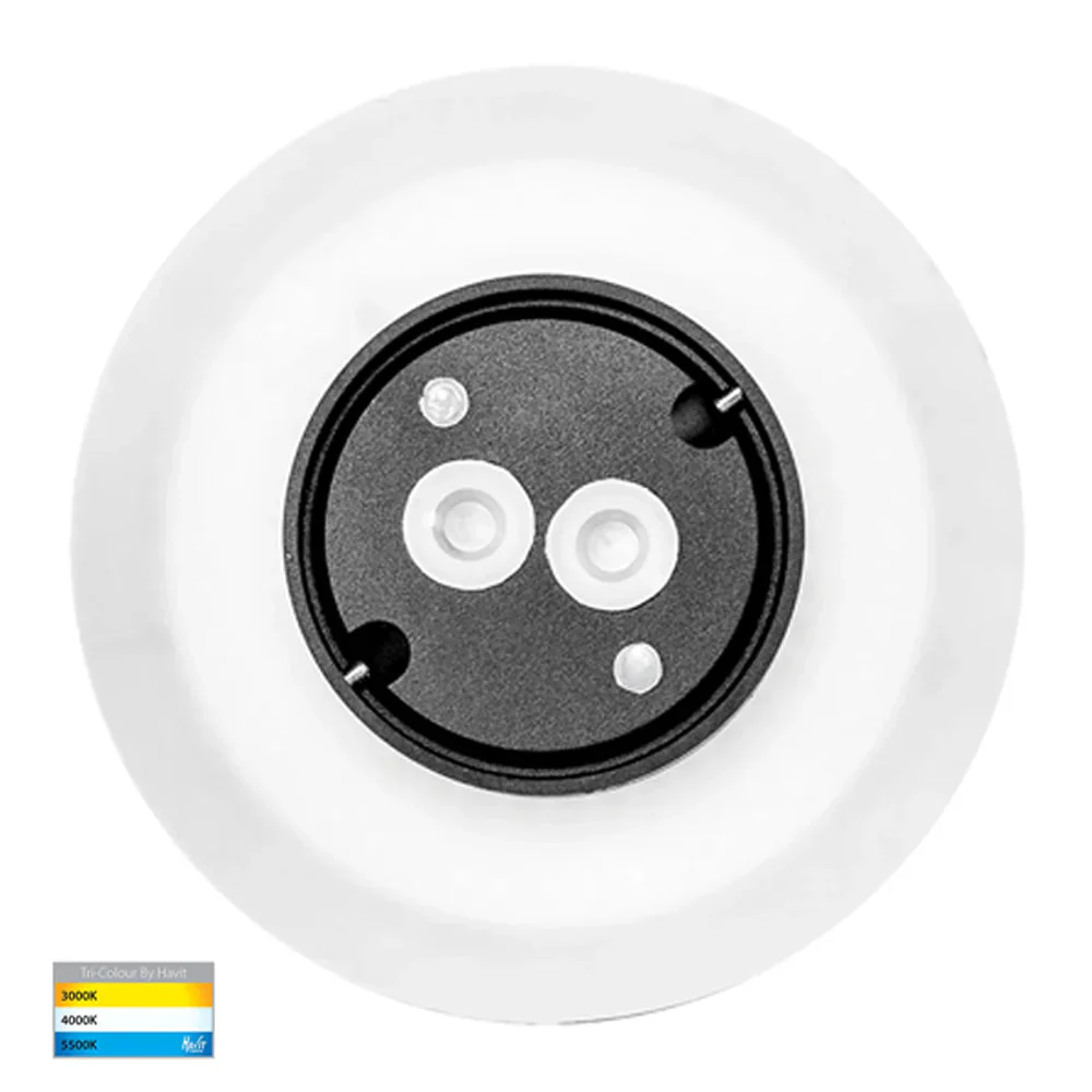 Halo LED Wall Light CCT 12w in Black or White Havit Lighting - HV3592T - Image 8