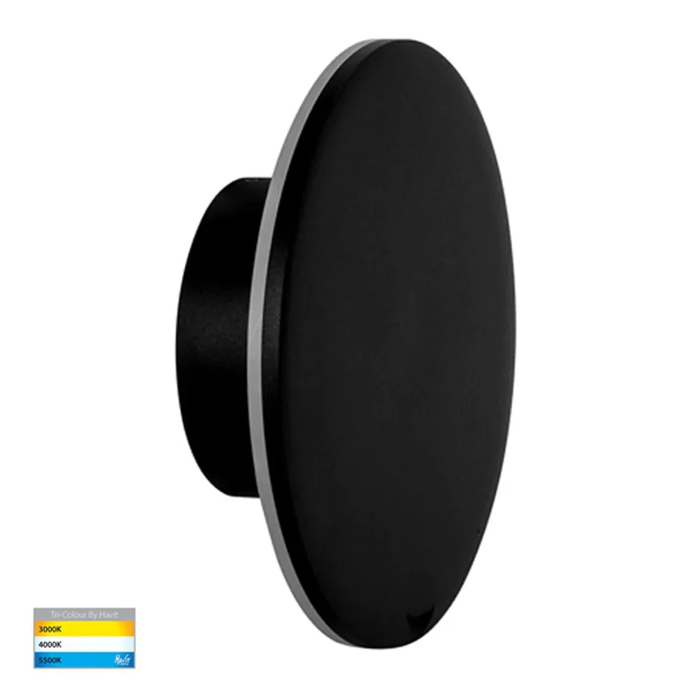 Halo LED Wall Light CCT 24w in Black or White Havit Lighting - HV3594T - Image 3