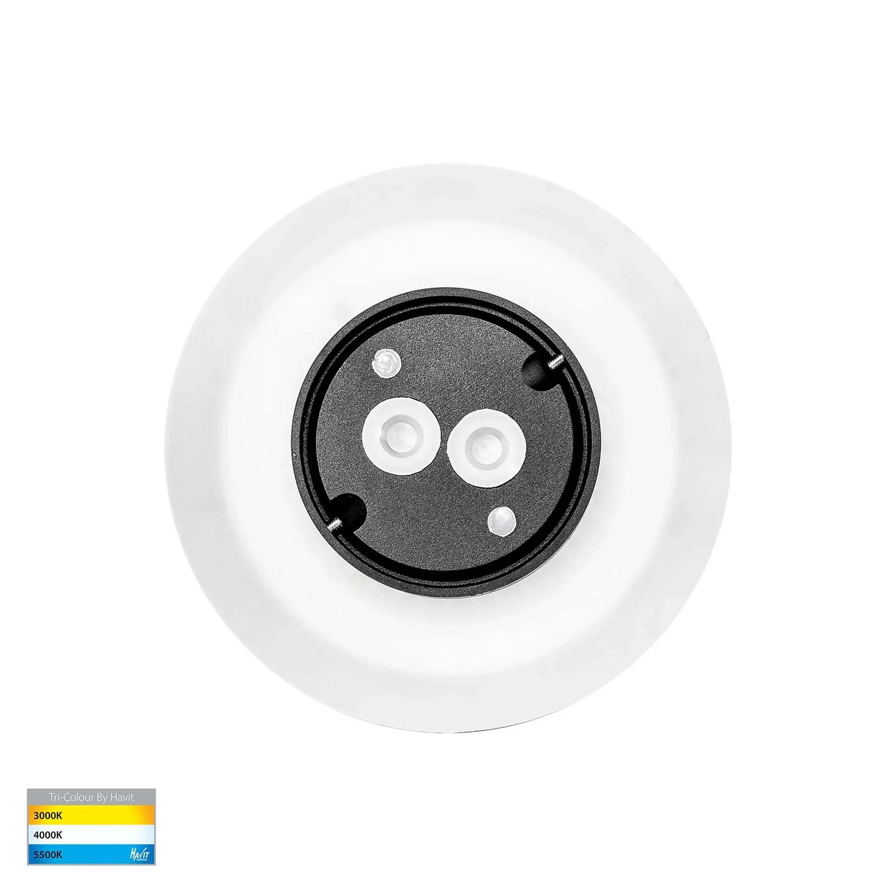 Halo LED Wall Light CCT 7w in Black or White Havit Lighting - HV3591T - Image 6